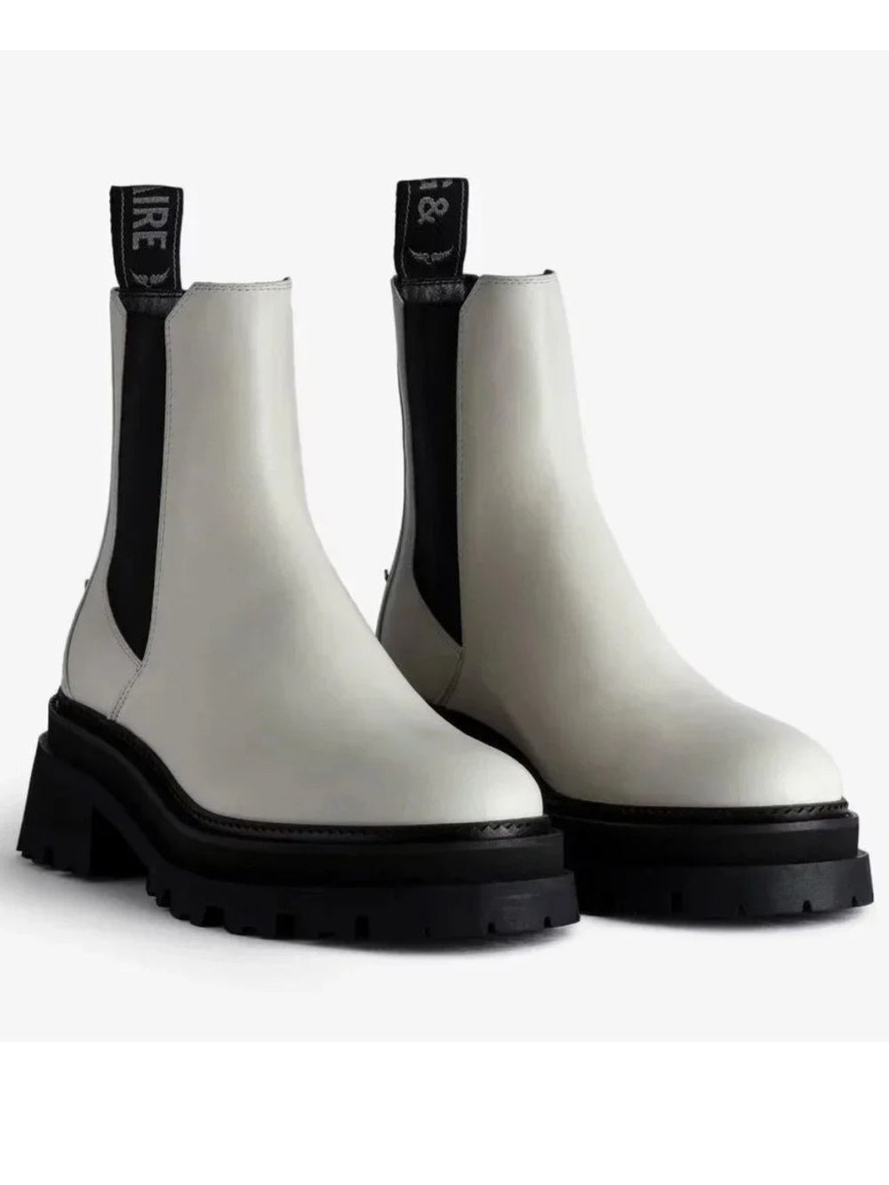 Zadig & Voltaire Ride Chelsea Boots Color ICE